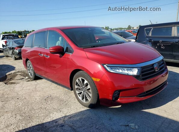 5FNRL6H75MB041024 2021 HONDA ODYSSEY Red Передня права чверть