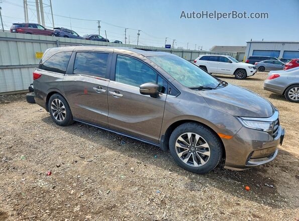 5FNRL6H75NB050517 2022 HONDA ODYSSEY Charcoal Front right