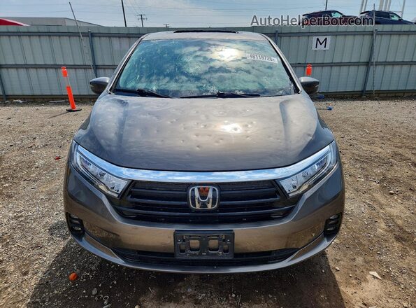 5FNRL6H75NB050517 2022 HONDA ODYSSEY Charcoal Front view