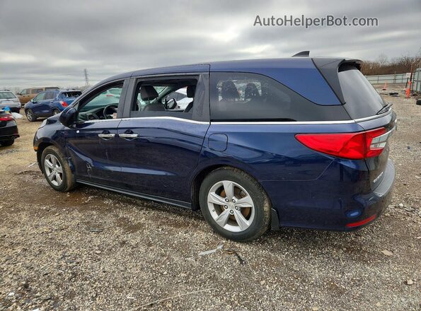 5FNRL6H76JB109018 2018 HONDA ODYSSEY Синий Задняя левая четверть