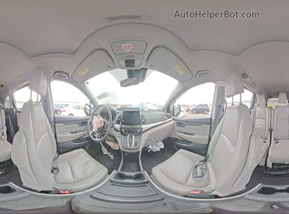 5FNRL6H76JB109018 2018 HONDA ODYSSEY Синий Панорамный вид салона 360°