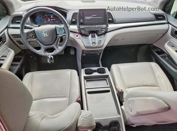 5FNRL6H76KB021958 2019 HONDA ODYSSEY Gray Vista del salpicadero