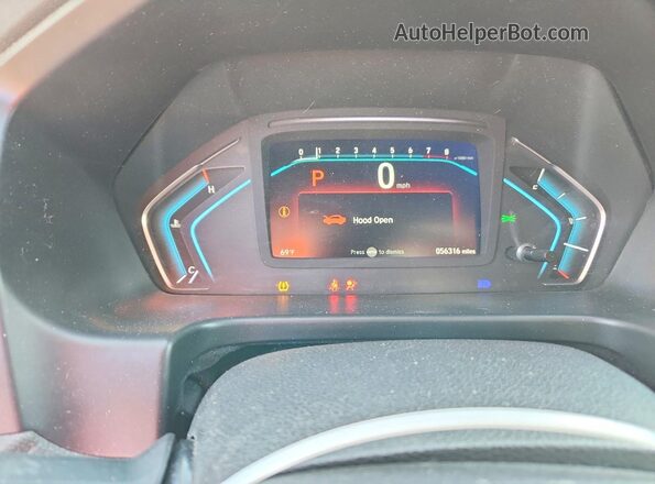 5FNRL6H76LB000089 2020 HONDA ODYSSEY Коричневый Вид щитка приборов