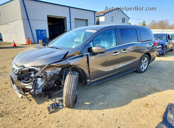 5FNRL6H76LB000089 2020 HONDA ODYSSEY Коричневый Передняя левая четверть