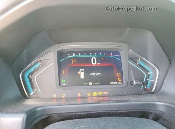 5FNRL6H76LB063919 2020 HONDA ODYSSEY White Vista del cuadro de instrumentos