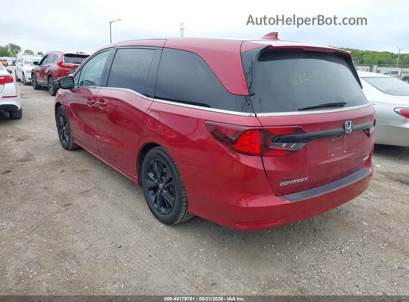 5FNRL6H76RB026149 2024 HONDA ODYSSEY Red Rear left