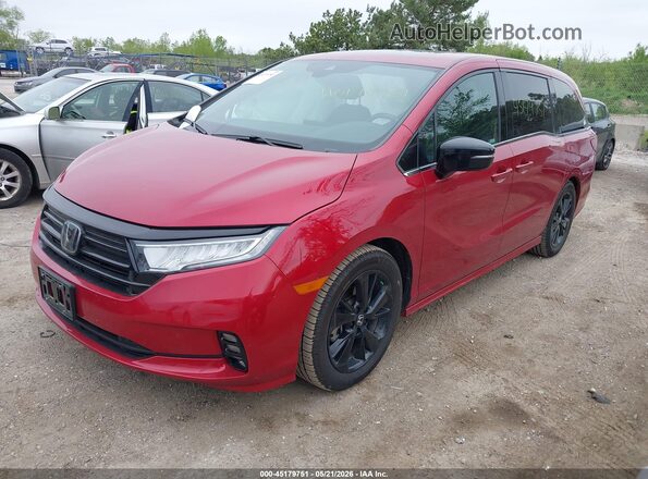 5FNRL6H76RB026149 2024 HONDA ODYSSEY Red Front left