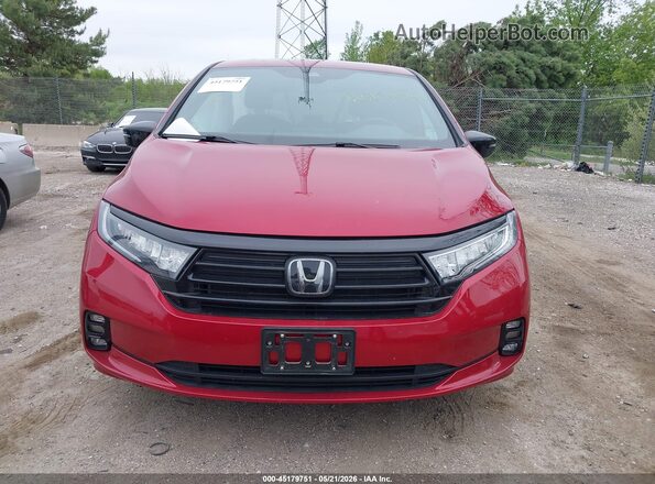 5FNRL6H76RB026149 2024 HONDA ODYSSEY Red Rear interior view