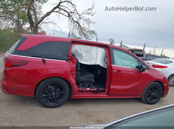 5FNRL6H76RB026149 2024 HONDA ODYSSEY Red 360 interior view