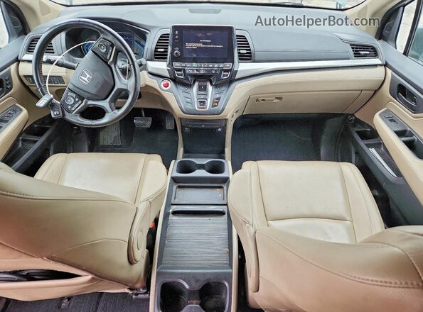 5FNRL6H77KB051874 2019 HONDA ODYSSEY Green Vista del salpicadero