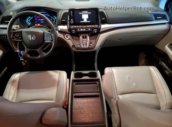 5FNRL6H78JB000088 2018 HONDA ODYSSEY Gray წინა პანელის ხედი