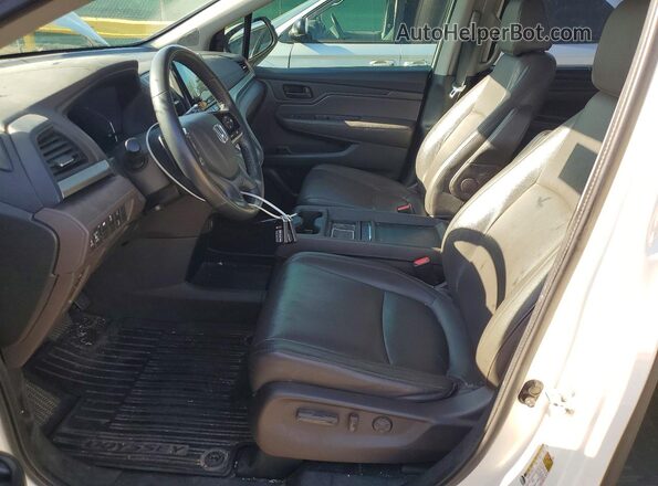 5FNRL6H78JB016162 2018 HONDA ODYSSEY White წინა სალონის ხედი
