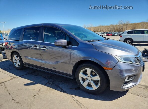 5FNRL6H78JB022141 2018 HONDA ODYSSEY Gray Передня права чверть