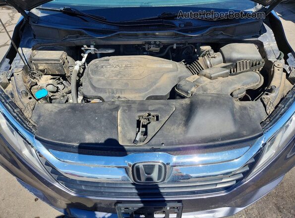 5FNRL6H78JB022141 2018 HONDA ODYSSEY Gray Вид підкапотного простору