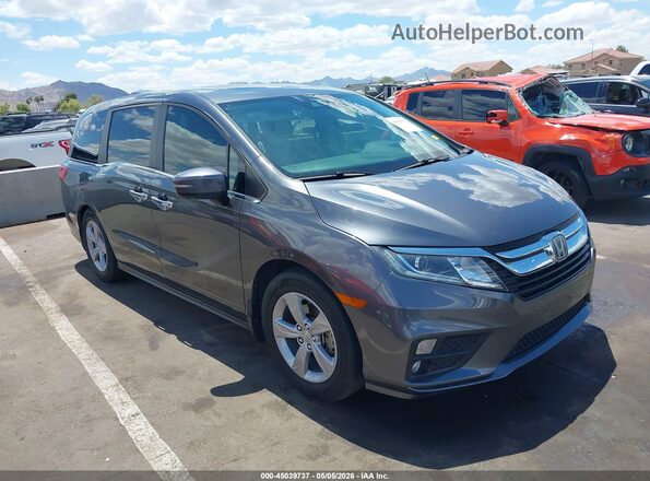 5FNRL6H79JB011634 2018 HONDA ODYSSEY Серый Передняя правая четверть