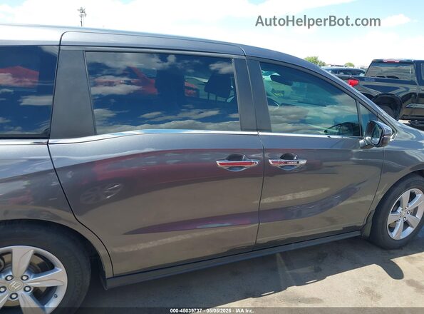 5FNRL6H79JB011634 2018 HONDA ODYSSEY Серый Вид задней части салона