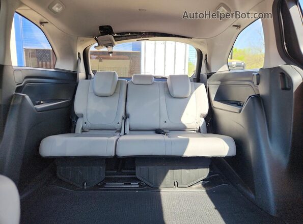 5FNRL6H79JB061353 2018 HONDA ODYSSEY Gray Widok tylnych siedzeń
