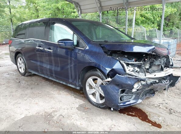 5FNRL6H79LB034219 2020 HONDA ODYSSEY Синий Передняя правая четверть