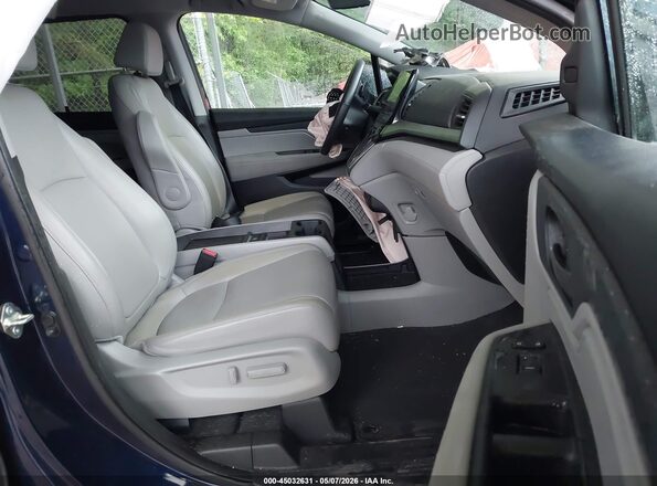 5FNRL6H79LB034219 2020 HONDA ODYSSEY Синий Вид салона спереди