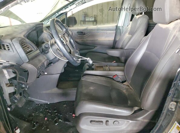5FNRL6H7XJB064987 2018 HONDA ODYSSEY Black Widok wnętrza z przodu