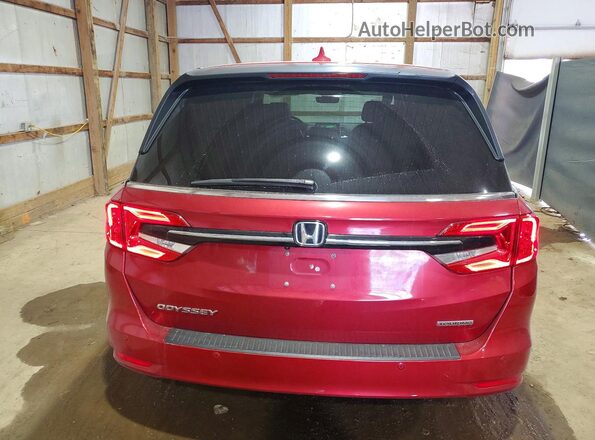 5FNRL6H83NB022854 2022 HONDA ODYSSEY Красный Вид сзади