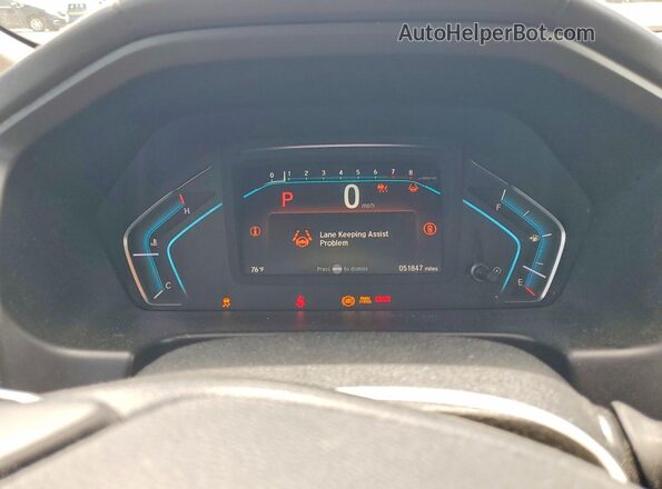 5FNRL6H83NB022854 2022 HONDA ODYSSEY Красный Вид щитка приборов