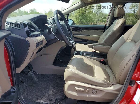 5FNRL6H83NB022854 2022 HONDA ODYSSEY Красный Вид салона спереди