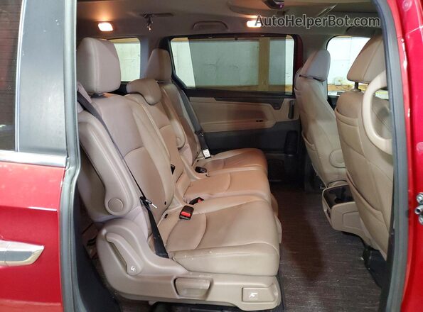 5FNRL6H83NB022854 2022 HONDA ODYSSEY Красный Вид задней части салона