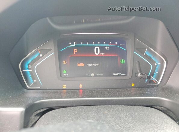 5FNRL6H83NB039475 2022 HONDA ODYSSEY Серый Вид щитка приборов
