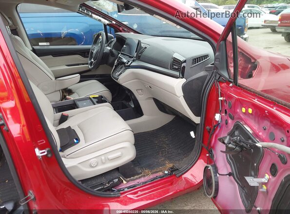 5FNRL6H84SB067507 2025 HONDA ODYSSEY Красный Вид салона спереди