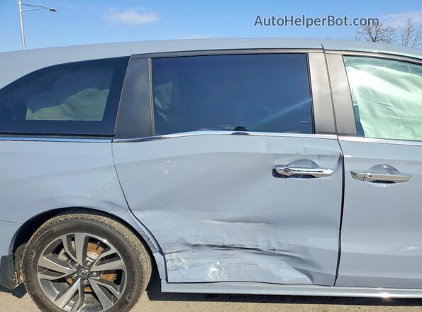5FNRL6H85RB027625 2024 HONDA ODYSSEY Blue Rear interior view