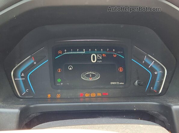 5FNRL6H86NB051510 2022 HONDA ODYSSEY Черный Вид щитка приборов