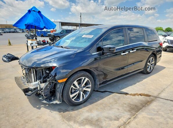 5FNRL6H86NB051510 2022 HONDA ODYSSEY Черный Передняя левая четверть