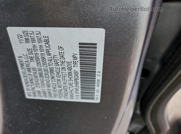 5FNRL6H86PB024097 2023 HONDA ODYSSEY Blue Панорамний вид салону 360°