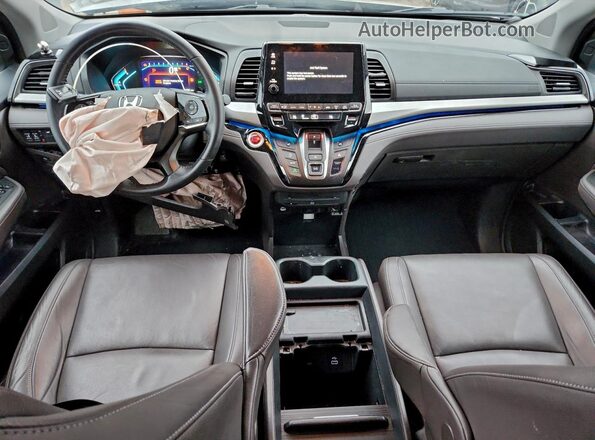 5FNRL6H86PB024097 2023 HONDA ODYSSEY Blue Вид панелі приладів