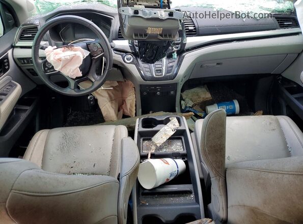 5FNRL6H87PB064043 2023 HONDA ODYSSEY Blue Вид панелі приладів