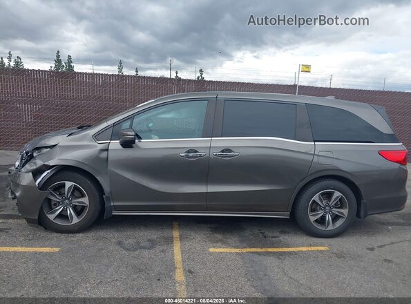 5FNRL6H89JB005583 2018 HONDA ODYSSEY Коричневый Вид задней части салона