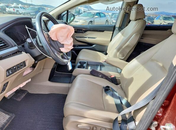 5FNRL6H91JB046380 2018 HONDA ODYSSEY Maroon წინა სალონის ხედი