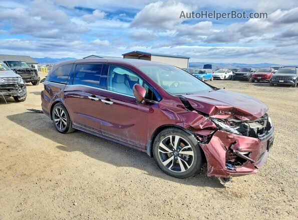 5FNRL6H91JB046380 2018 HONDA ODYSSEY Maroon წინა მარჯვენა