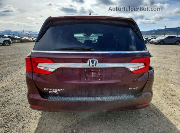 5FNRL6H91JB046380 2018 HONDA ODYSSEY Maroon უკანა ხედი