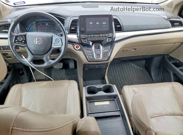 5FNRL6H91KB050804 2019 HONDA ODYSSEY Белый Вид панели приборов