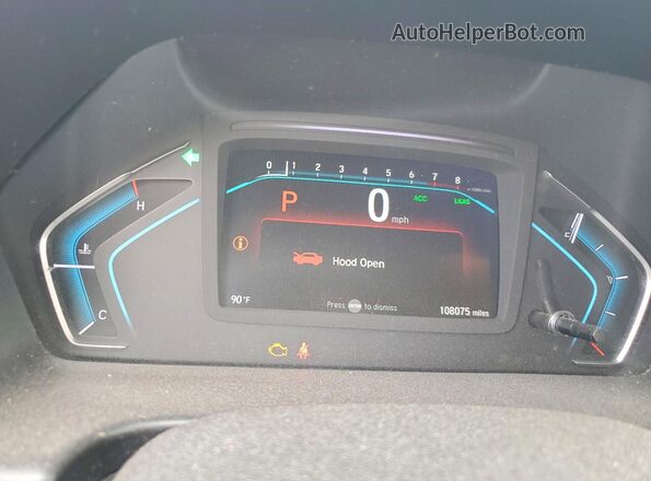 5FNRL6H91KB050804 2019 HONDA ODYSSEY Белый Вид щитка приборов