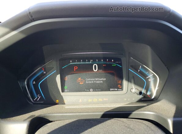 5FNRL6H91KB102738 2019 HONDA ODYSSEY Silver Instrument cluster view