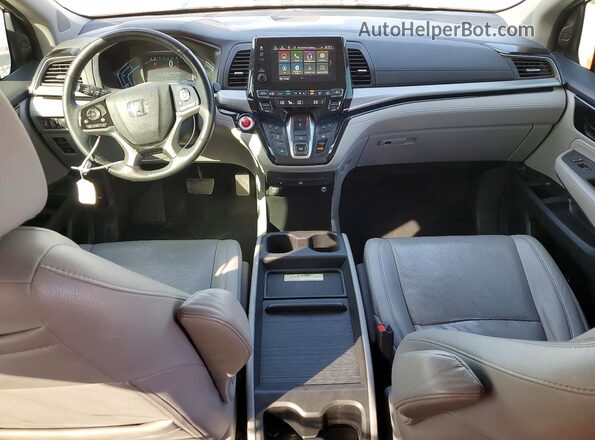 5FNRL6H91KB102738 2019 HONDA ODYSSEY Silver Dashboard view