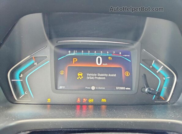 5FNRL6H91NB009478 2022 HONDA ODYSSEY Silver Սարքավորումների վահանակի տեսք