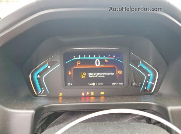 5FNRL6H91NB022778 2022 HONDA ODYSSEY Красный Вид щитка приборов