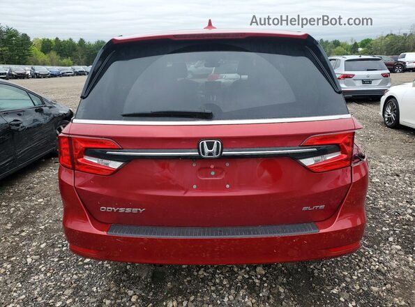 5FNRL6H91NB022778 2022 HONDA ODYSSEY Красный Вид сзади
