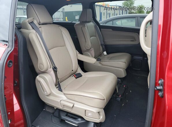5FNRL6H91NB022778 2022 HONDA ODYSSEY Красный Вид задней части салона