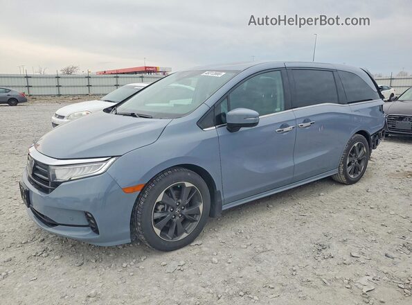 5FNRL6H91PB053869 2023 HONDA ODYSSEY Gray Առջևի ձախ երեք քառորդ տեսարան