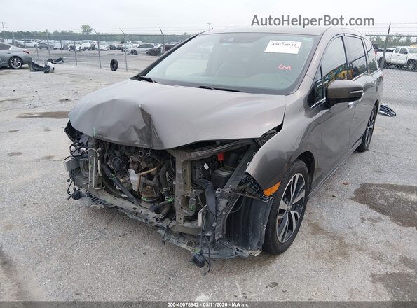 5FNRL6H92KB060502 2019 HONDA ODYSSEY Серый Передняя левая четверть
